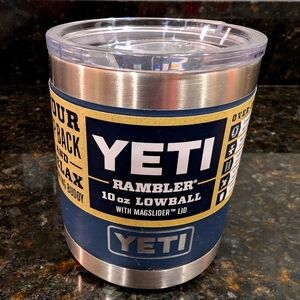 Navy Blue Yeti Rambler 10oz Lowball Tumbler